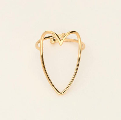 Bague ajustable coeur - MyJewellery