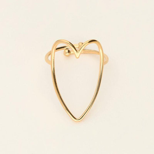 Bague ajustable coeur - MyJewellery