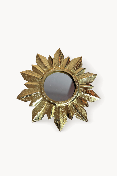 Brass snowflake with mirror - FLOCKY
