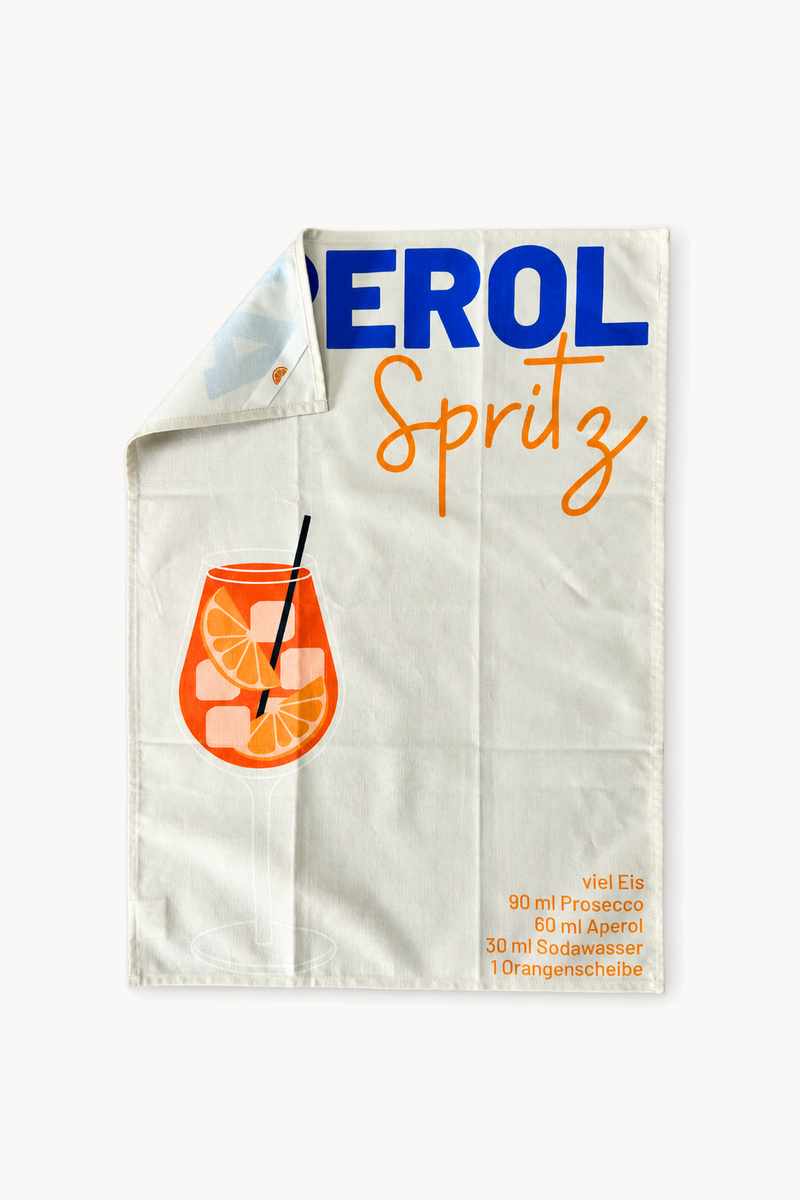 Aperol Spritz tea towel