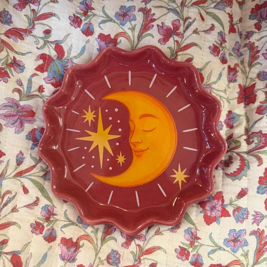 Assiette Lune et Étoiles