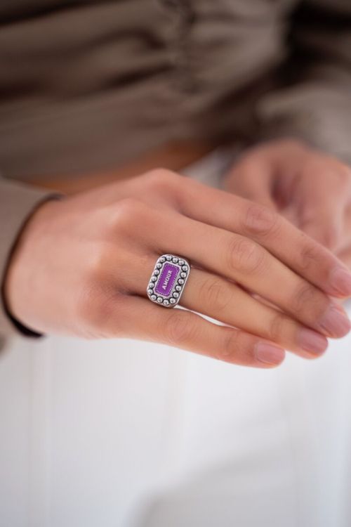 Bold Spirit ring with "Love" charm