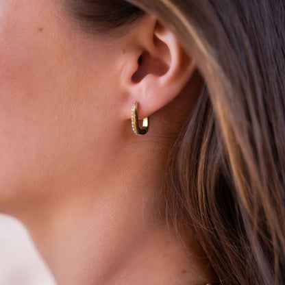 Boucles d'oreilles avec strass