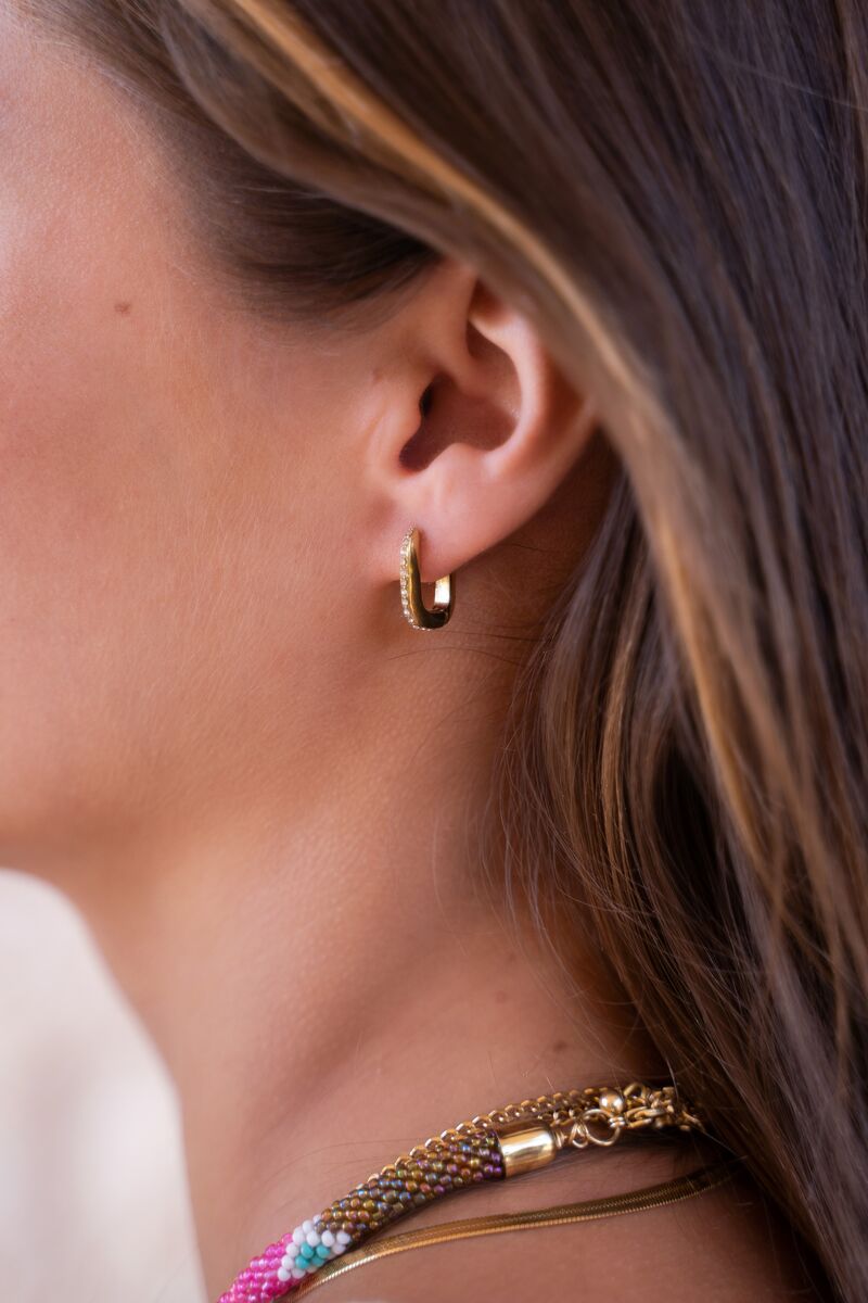 Boucles d'oreilles avec strass