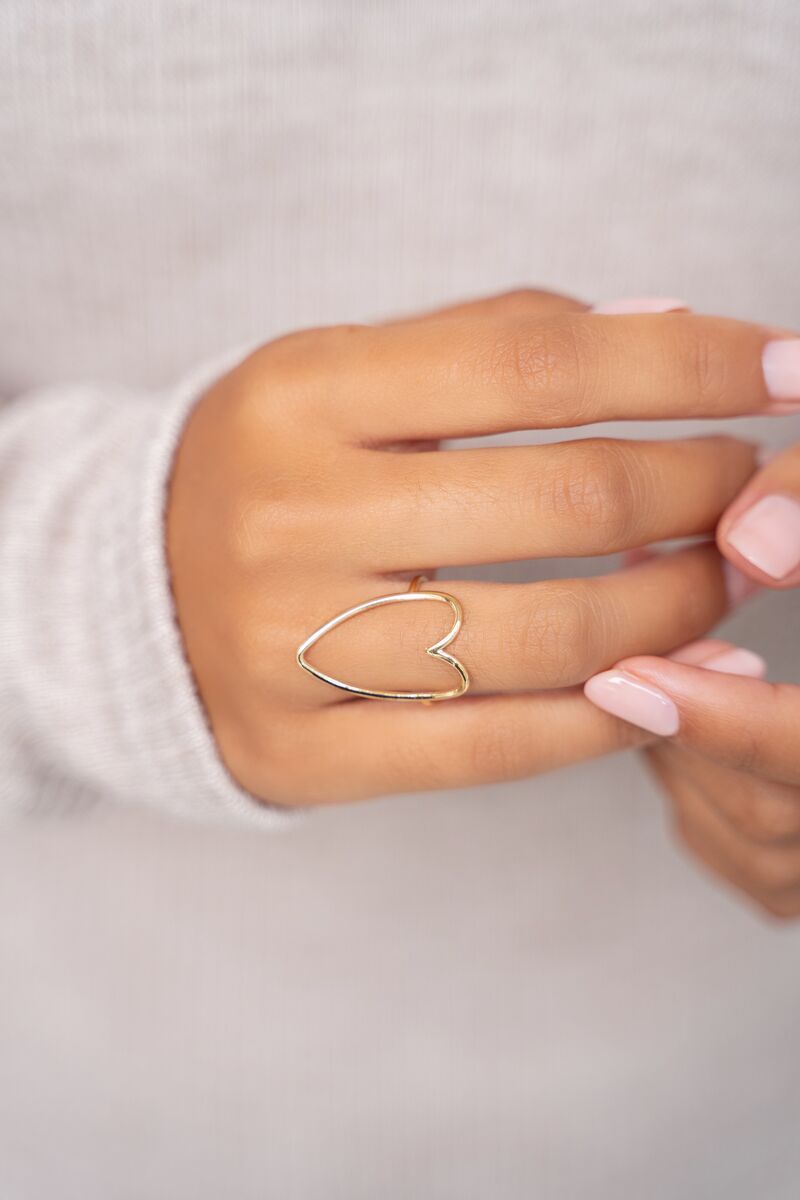 Bague ajustable coeur - MyJewellery