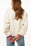 Sweat beige "L'amour au pouvoir"
