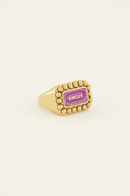 Bold Spirit ring with "Love" charm