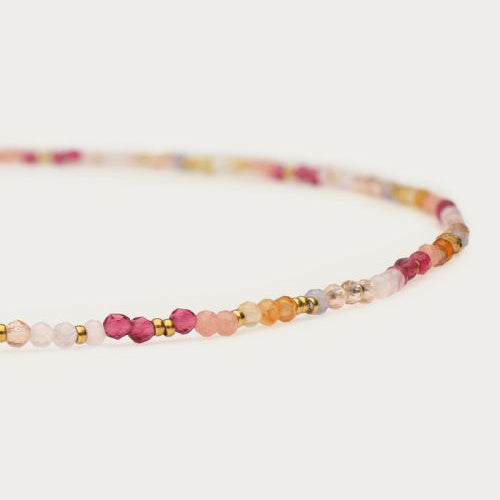 Bracelet Botanical avec perles fantaisie roses