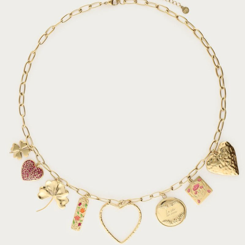 Collier Botanical à maxi charms