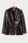 Blazer marron verni