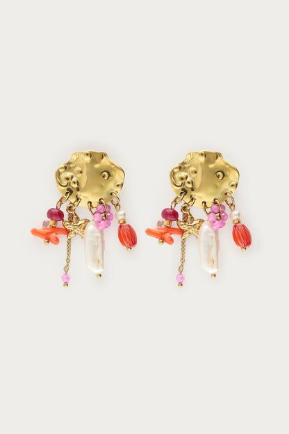Boucles d'oreilles Ciao avec perles fantaisie et perles d’eau douce