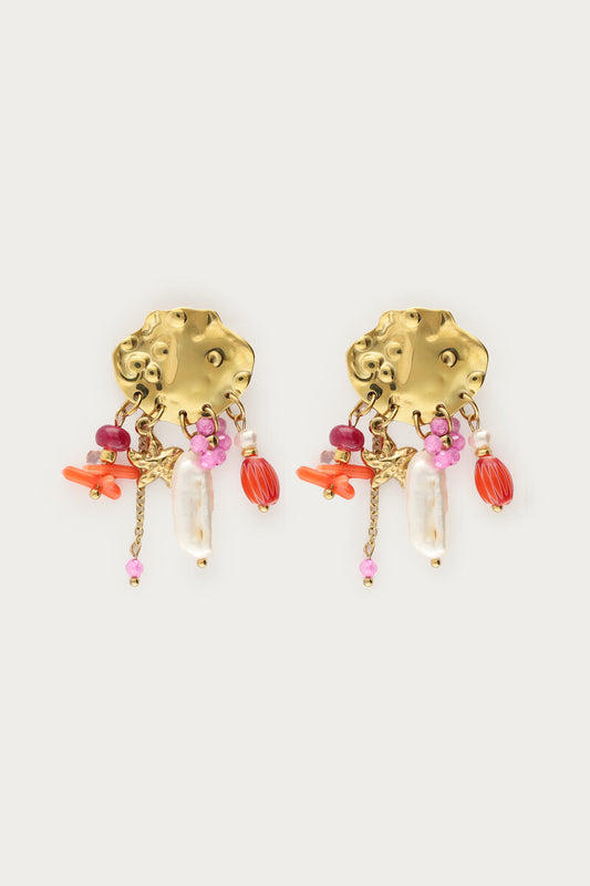 Boucles d'oreilles Ciao avec perles fantaisie et perles d’eau douce