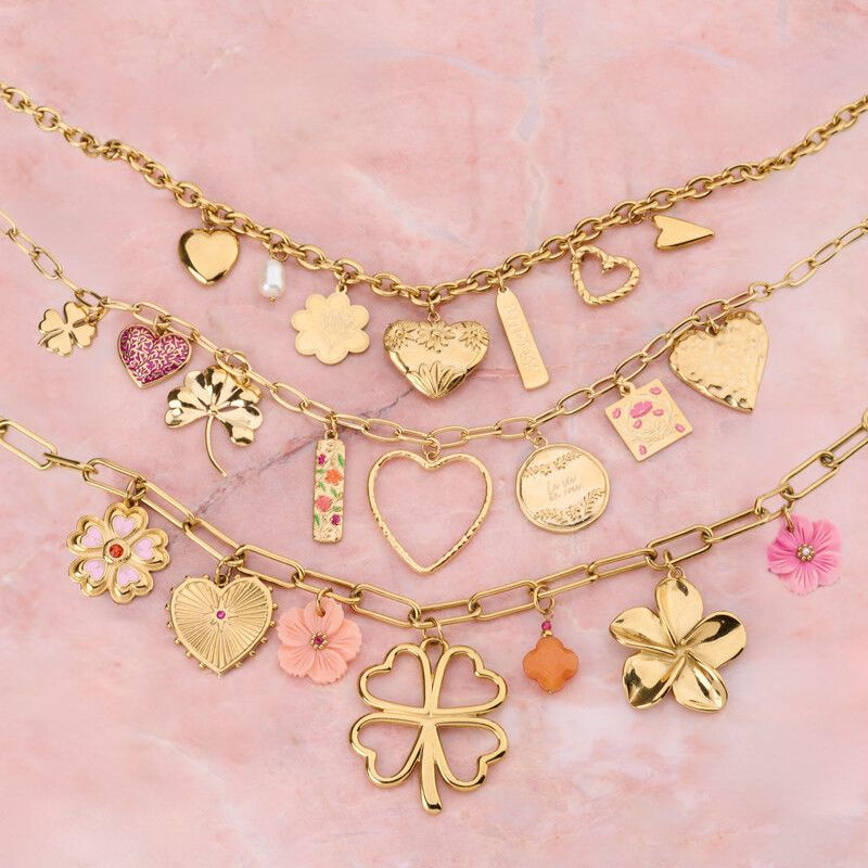 Collier à charms Botanical "art of summer"