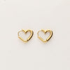 Boucles d'oreilles avec petit cœur ouvert