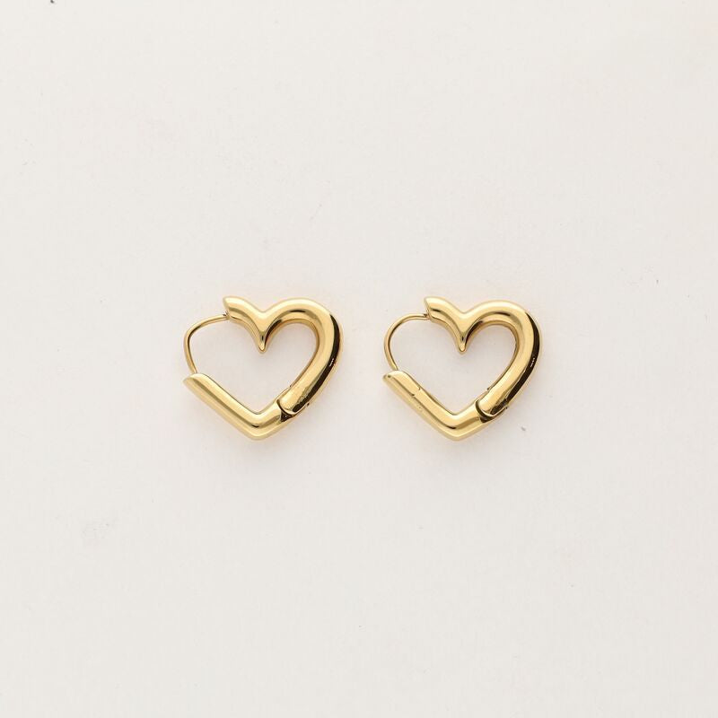 Boucles d'oreilles avec petit cœur ouvert