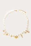 Collier Mer avec perles fantaisie et charms