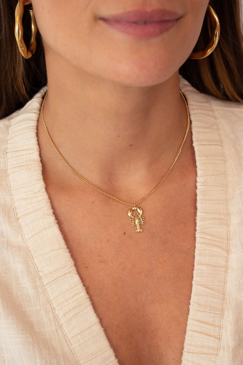 Collier minimaliste Mer avec homard