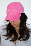 Casquette  rose C'est la vie