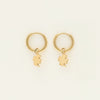 Boucles d’oreilles avec trèfle à quatre feuilles