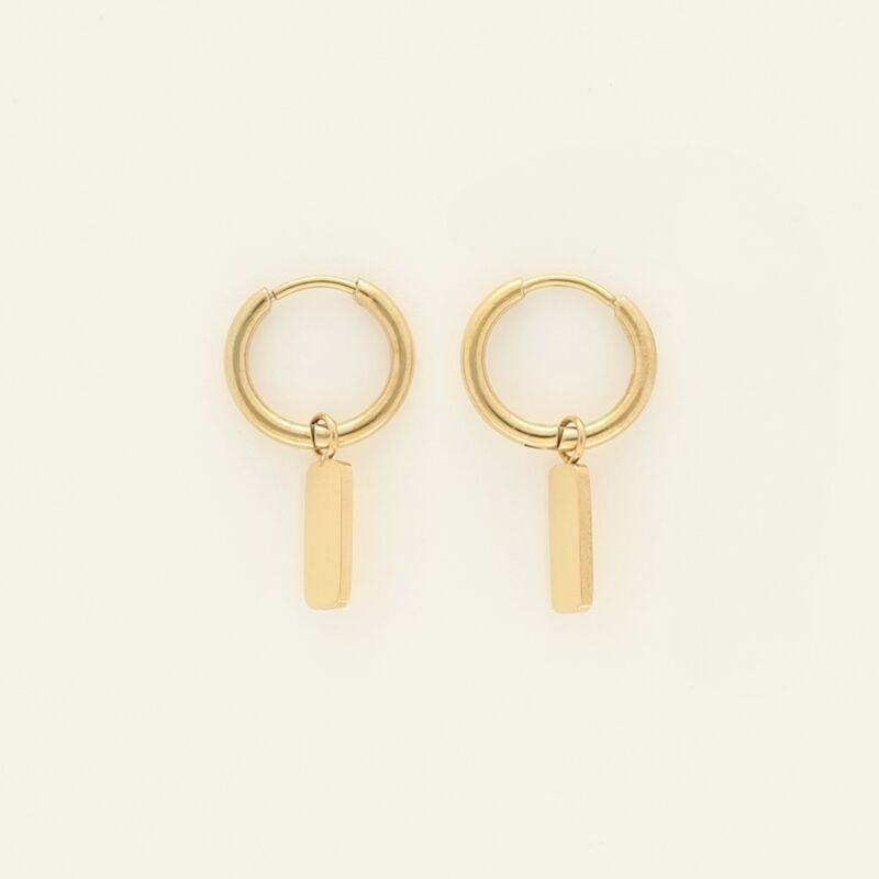 Boucles d’oreilles rectangle