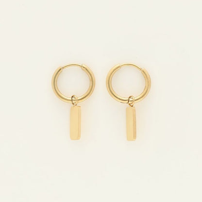 Boucles d’oreilles rectangle