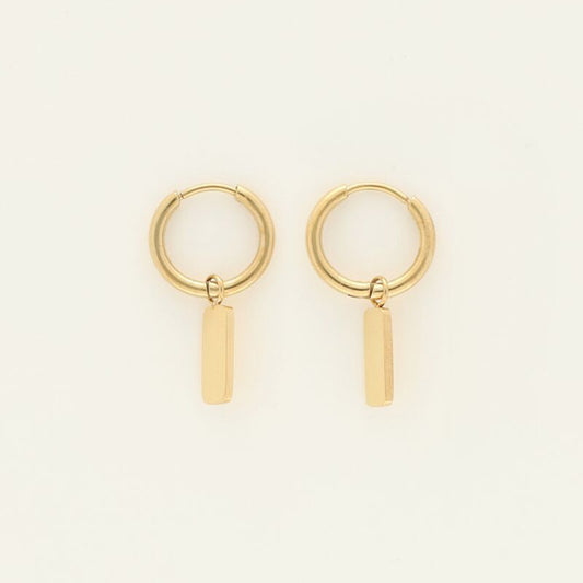 Boucles d’oreilles rectangle