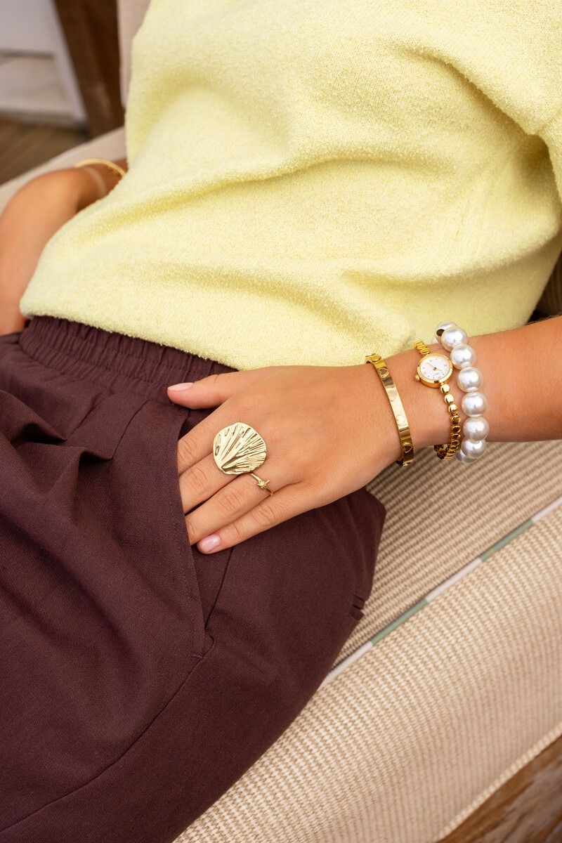 Bracelet extensible Tropical de perles de verre