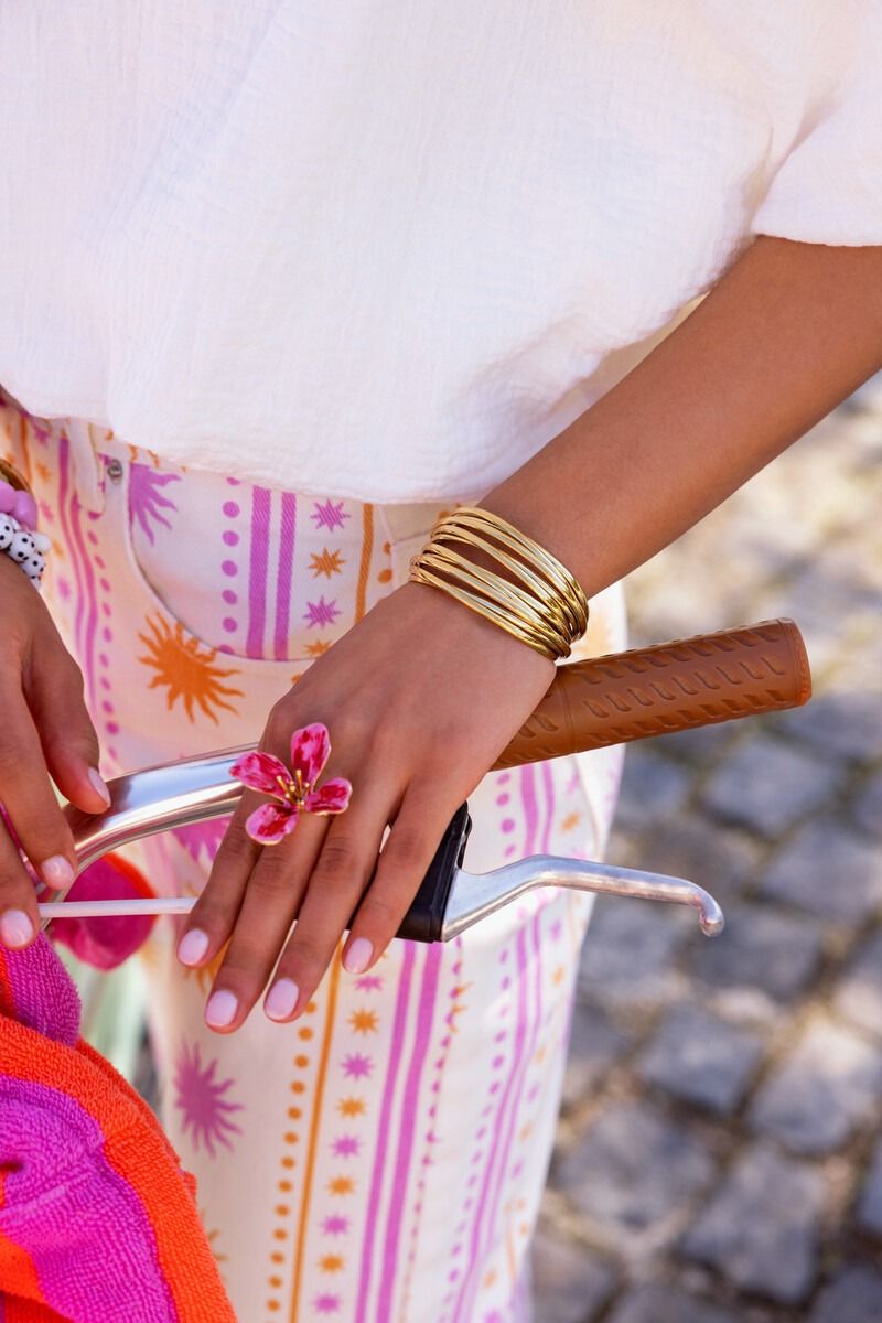 Tropical Twisted Wire Bangle