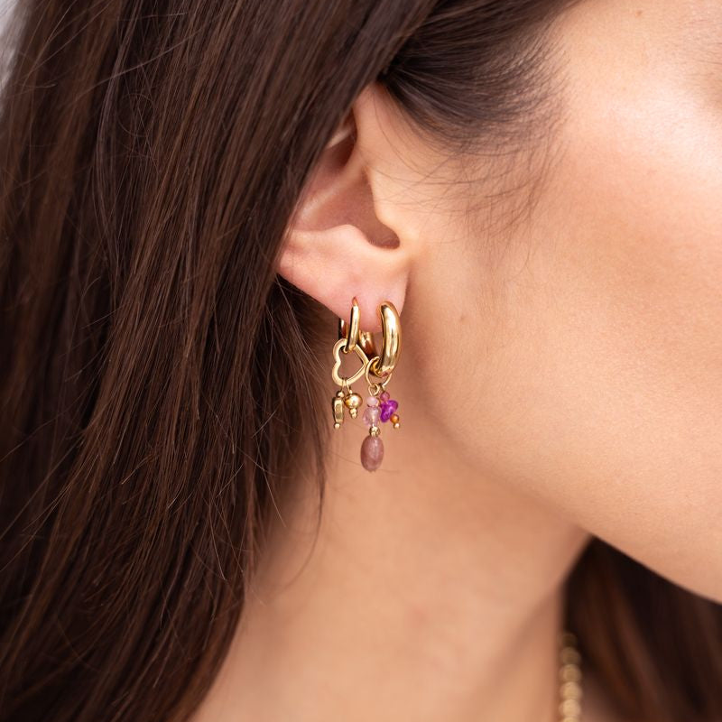 Boucles d'oreilles mini avec différents cœurs