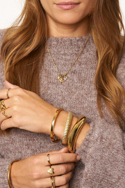 Bracelet jonc maxi spirale