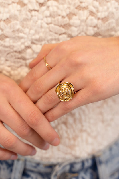 Bague Sunrocks avec maxi rose - Myjewellery