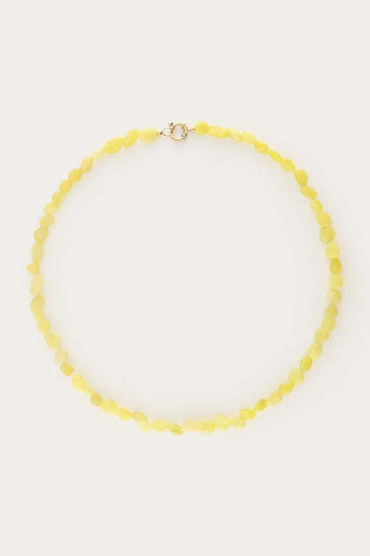 Collier Tropical de perles fantaisie vertes