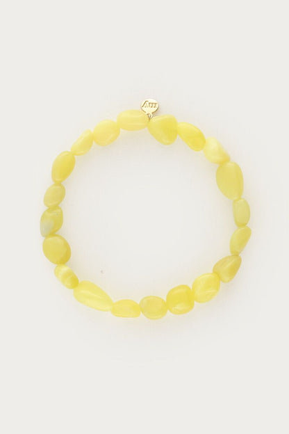 Bracelet extensible Tropical de perles fantaisie vertes