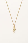 Collier Vintage avec rose plate