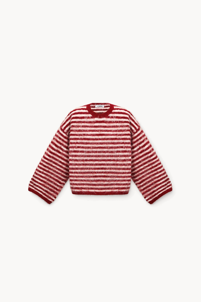 Striped knit sweater