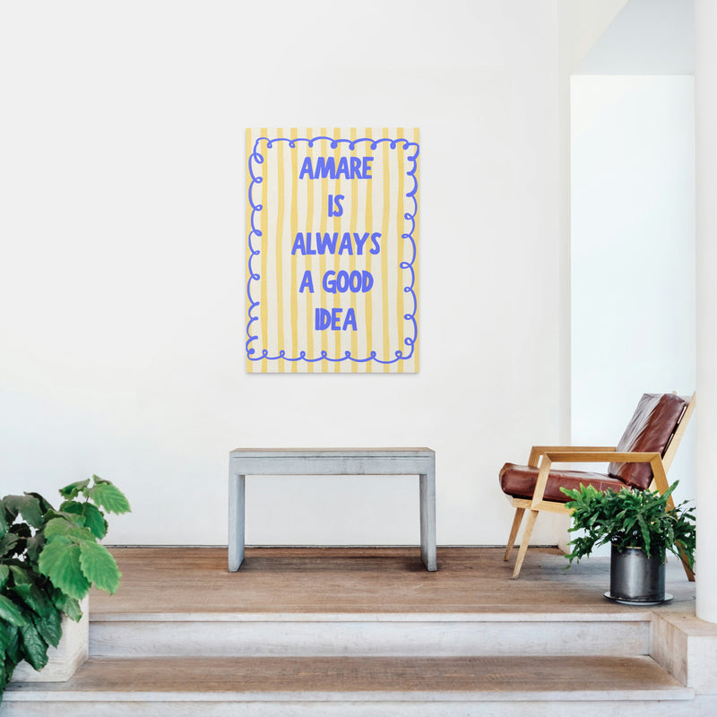 Affiche "Amare is always a good idea" BACI ARTE