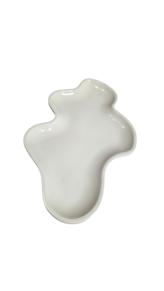 Jesmonite Fluid Tray – Pure White