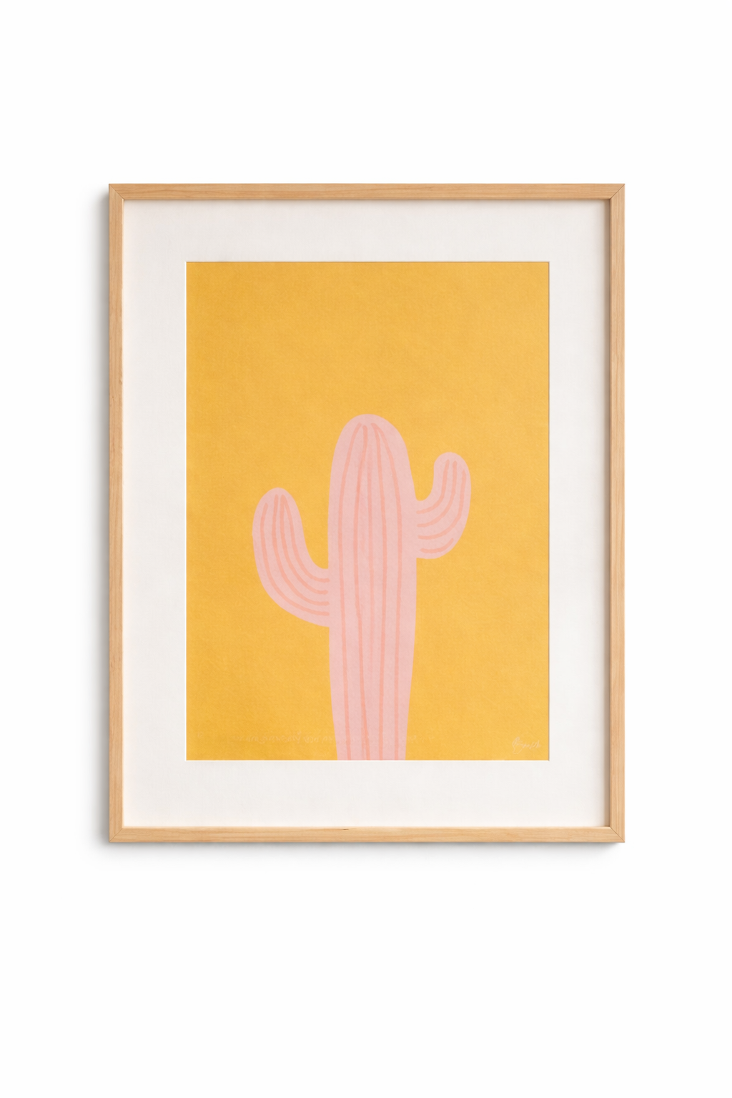 Affiche "Pink cactus" - BACI ARTE