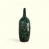 Vase bouteille émail vert XL