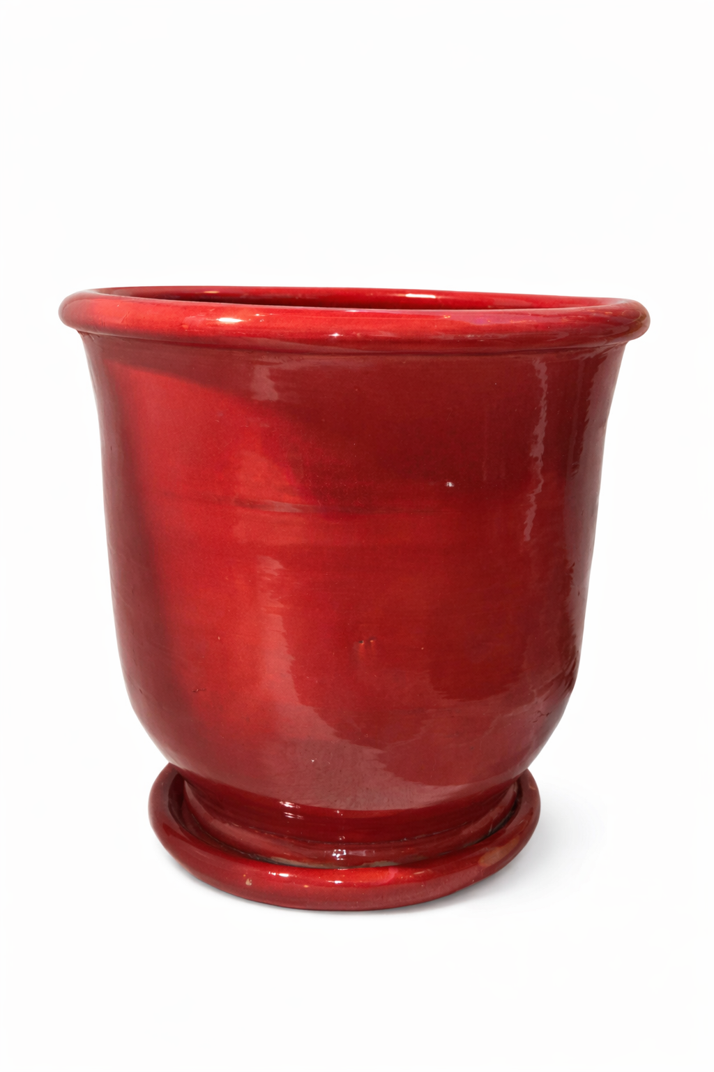 Pot extérieur rouge - 45 cm