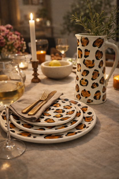 LEO Trio of plates - brown