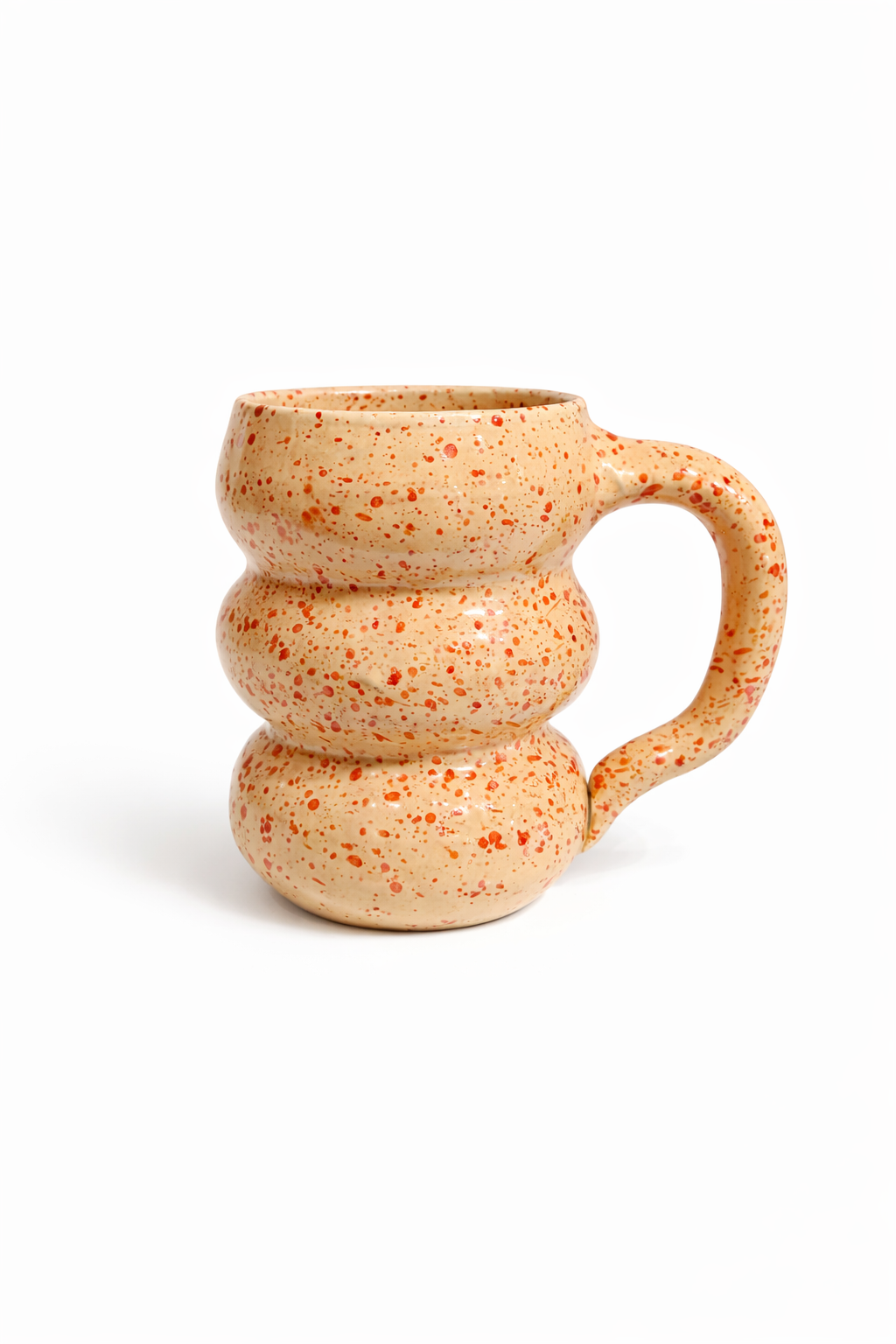 Mug large - MICHELINA creme tache rouge