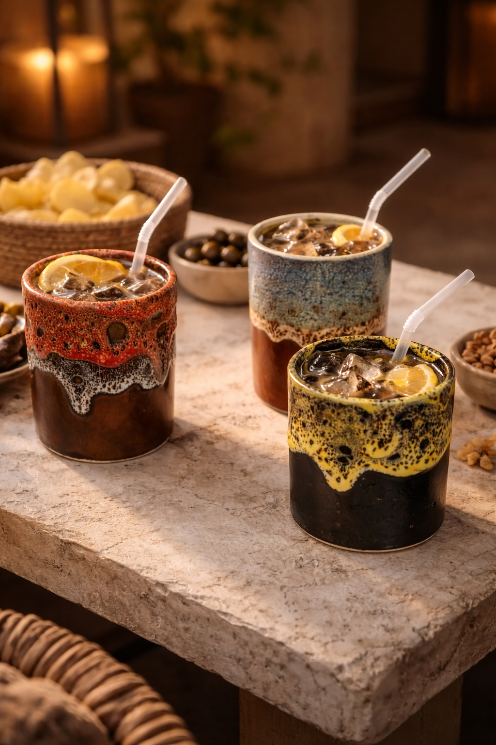 Tasse bicolore émaillé BLU