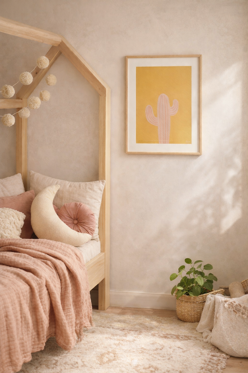 Affiche "Pink cactus" BACI ARTE