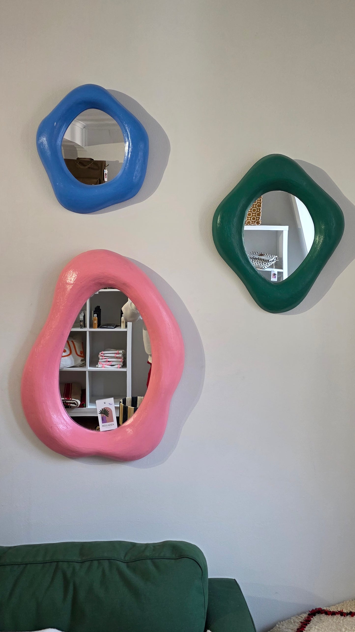 Miroir - Plâtre vert XS