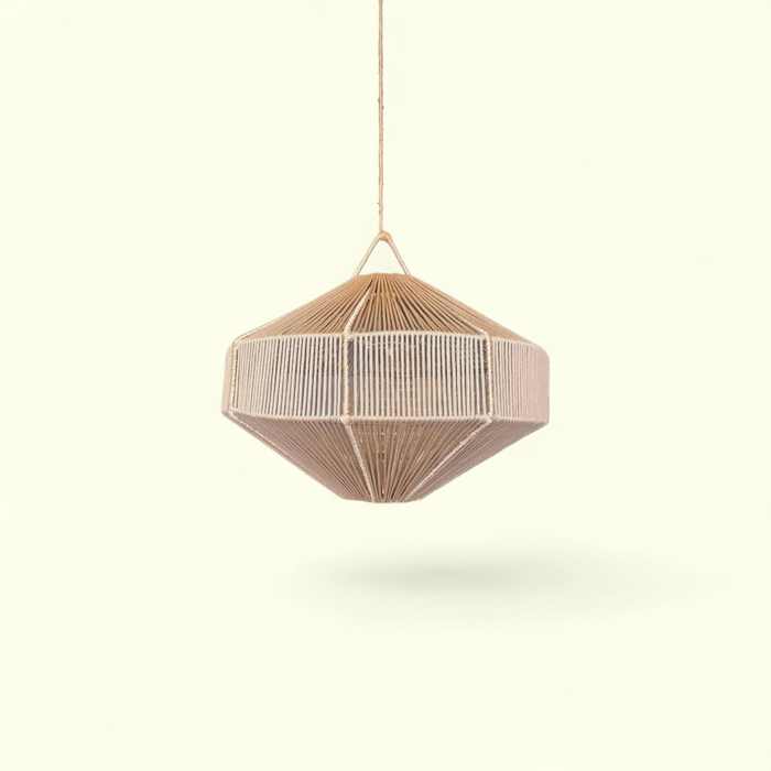 Rope pendant light - Cream