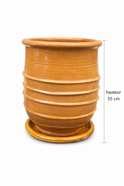 Pot extérieur - Moutarde 55 cm