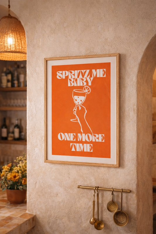 Affiche "Spritz orange" - BACI ARTE