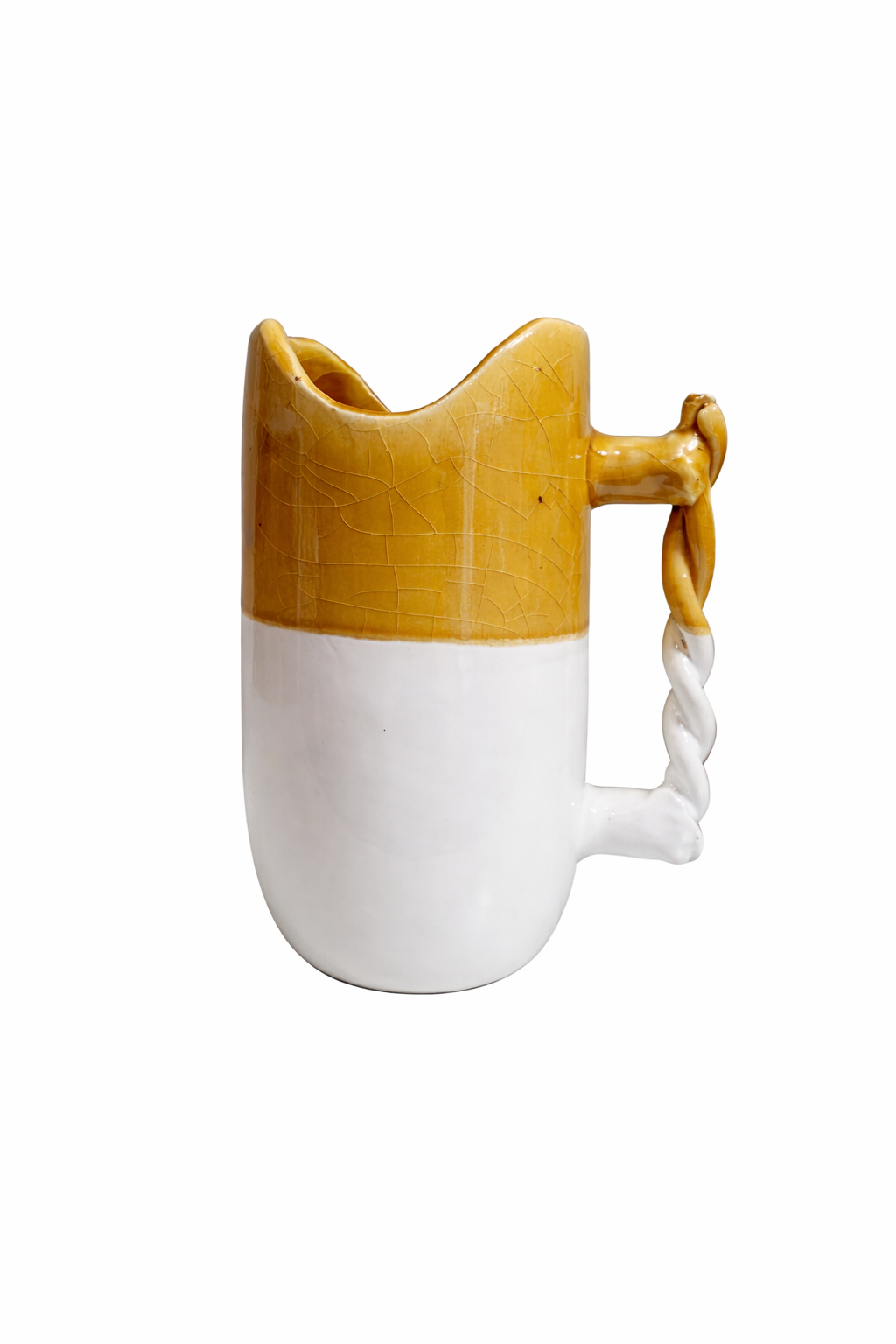 Carafe with braided handle, GIALLA