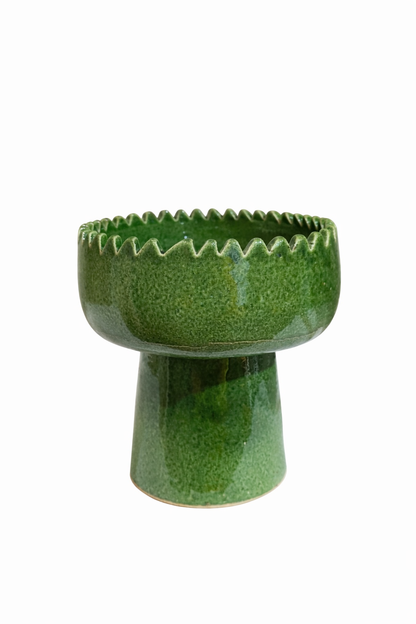 Green pedestal